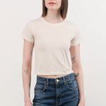 Atelier Delphine Apparel Womens Tees Baby Tee in Cream