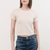 Atelier Delphine Apparel Womens Tees Baby Tee in Cream