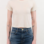 Atelier Delphine Apparel Womens Tees Baby Tee in Cream