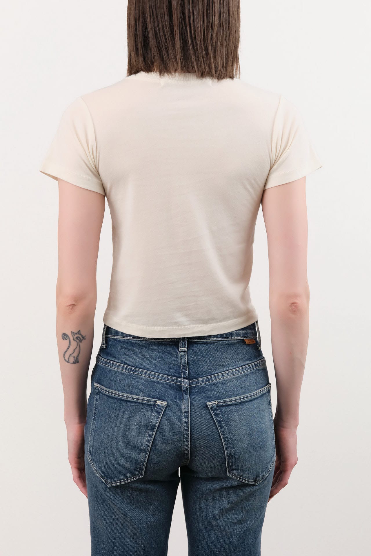 Atelier Delphine Apparel Womens Tees Baby Tee in Cream