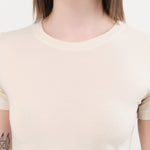 Atelier Delphine Apparel Womens Tees Baby Tee in Cream