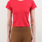 Atelier Delphine Apparel Womens Tees Baby Tee in Red