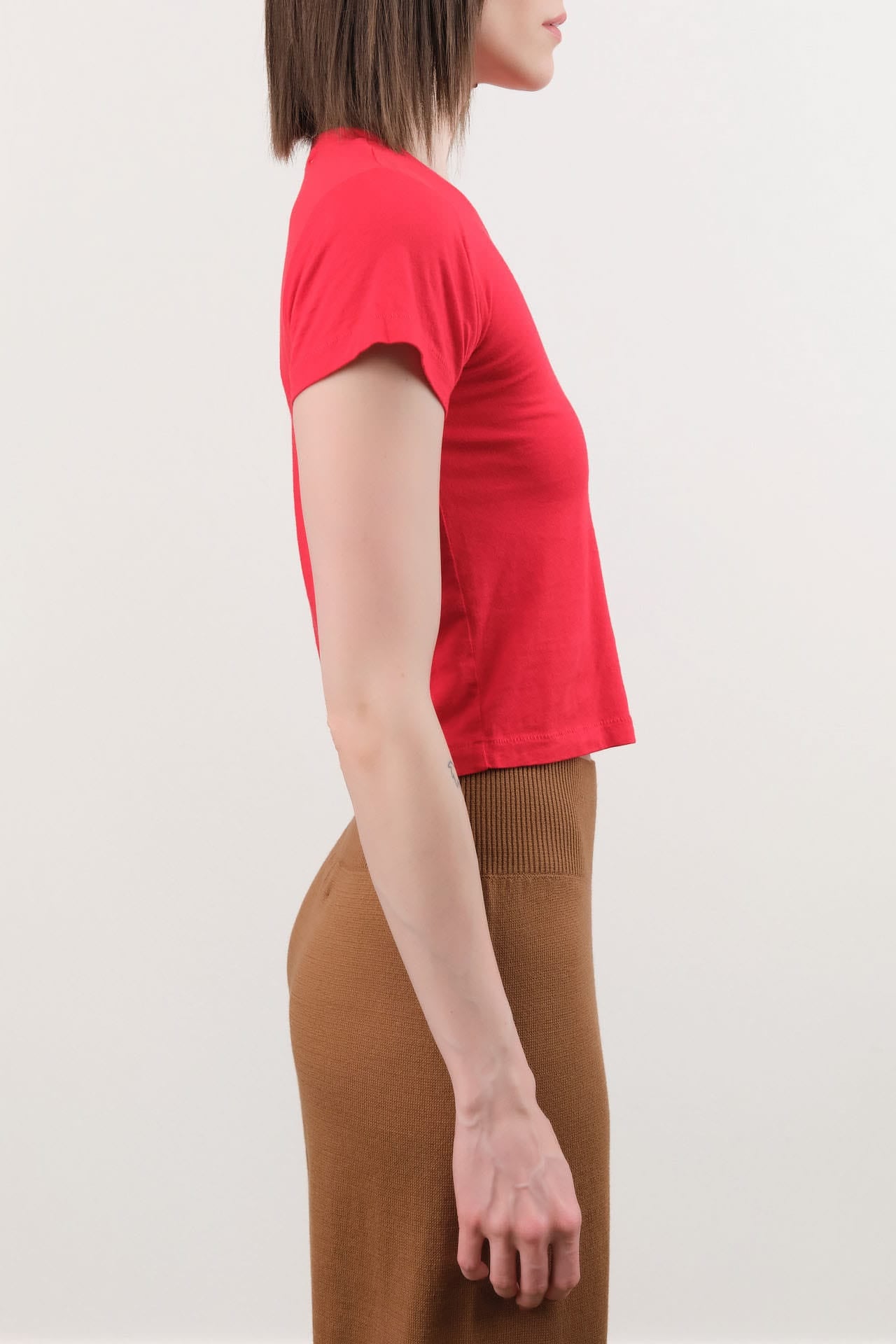 Atelier Delphine Apparel Womens Tees Baby Tee in Red