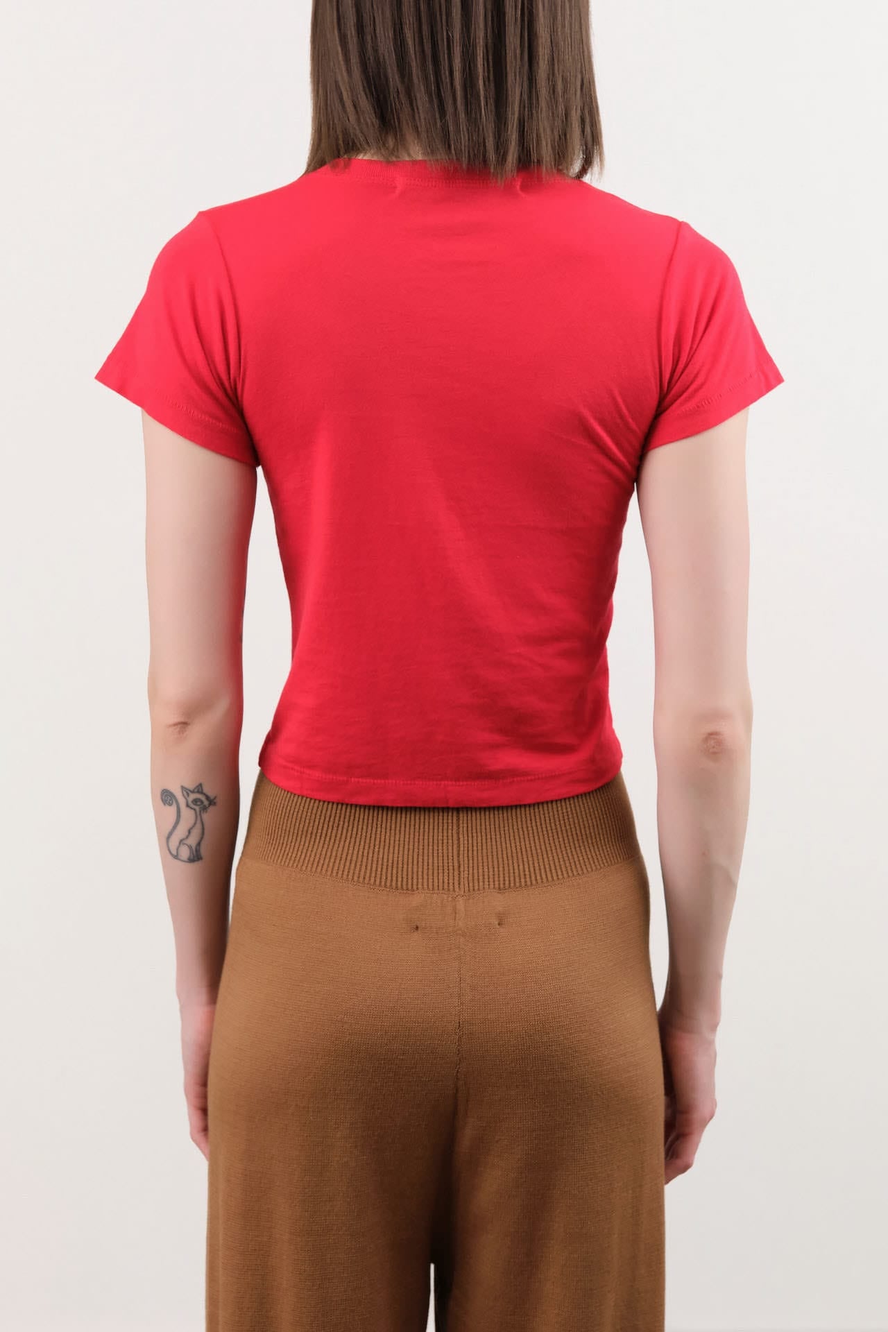 Atelier Delphine Apparel Womens Tees Baby Tee in Red