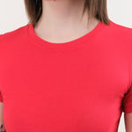 Atelier Delphine Apparel Womens Tees Baby Tee in Red