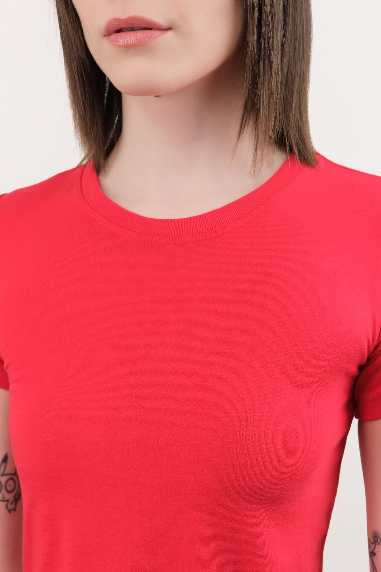 Atelier Delphine Apparel Womens Tees Baby Tee in Red