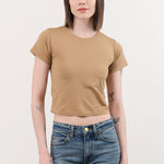 Atelier Delphine Apparel Womens Tees Baby Tee in Tobacco