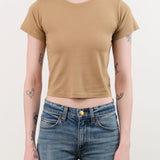 Atelier Delphine Apparel Womens Tees Baby Tee in Tobacco