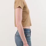 Atelier Delphine Apparel Womens Tees Baby Tee in Tobacco