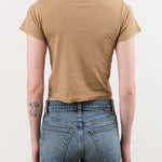 Atelier Delphine Apparel Womens Tees Baby Tee in Tobacco