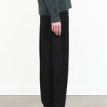 Atelier Delphine Designer Brand Drop Crotch Balloon Pant in Black Wool