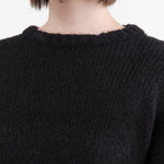 Atelier Delphine Apparel Womens Sweaters Balloon Sleeve Sweater in Black