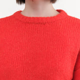 Atelier Delphine Apparel Womens Sweaters Balloon Sleeve Sweater in Coral