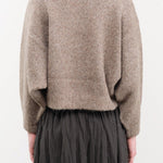 Atelier Delphine Apparel Womens Sweaters Balloon Sleeve Sweater in Deer