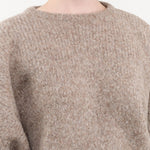 Atelier Delphine Apparel Womens Sweaters Balloon Sleeve Sweater in Deer