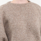 Atelier Delphine Apparel Womens Sweaters Balloon Sleeve Sweater in Deer