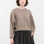 Atelier Delphine Apparel Womens Sweaters Balloon Sleeve Sweater in Deer