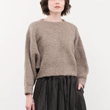 Atelier Delphine Apparel Womens Sweaters Balloon Sleeve Sweater in Deer