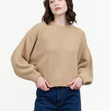 Atelier Delphine Balloon Sleeve Sweater in Sand