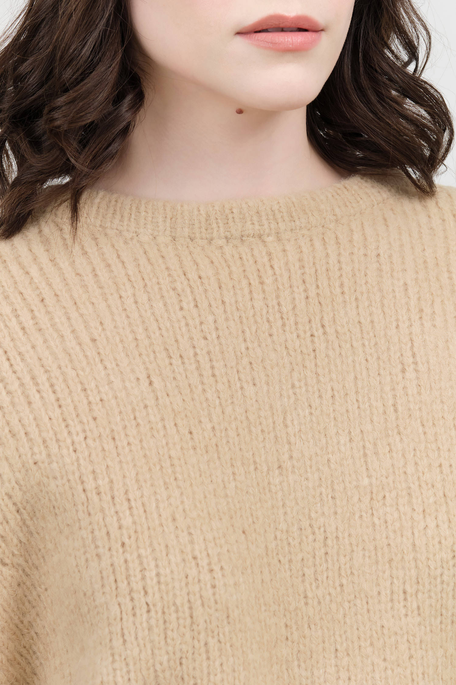 Sand Balloon Sleeve Sweater by Atelier Delphine