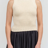  Boucle Tank by Atelier Delphine in Sale  in Cream