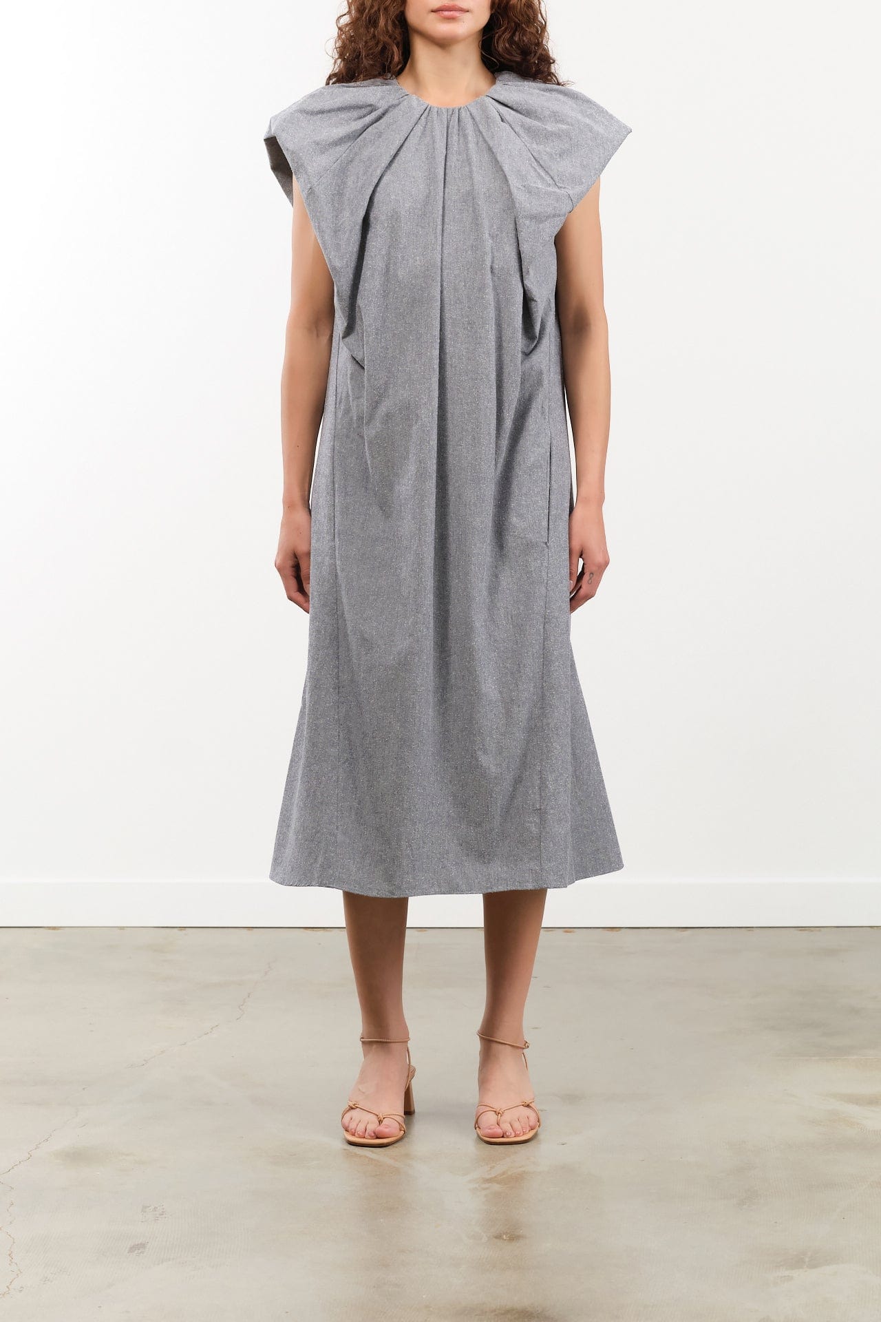 Atelier Delphine Apparel Womens Dresses Cacie Dress in Chambray