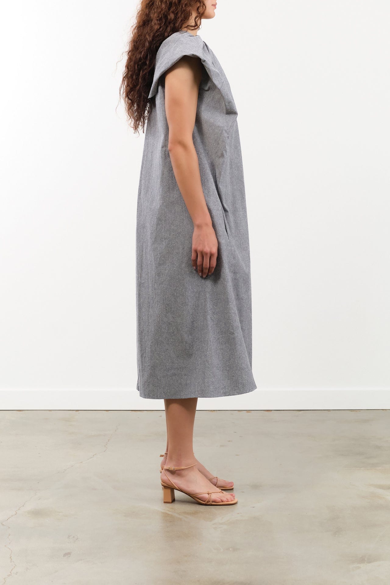 Atelier Delphine Apparel Womens Dresses Cacie Dress in Chambray