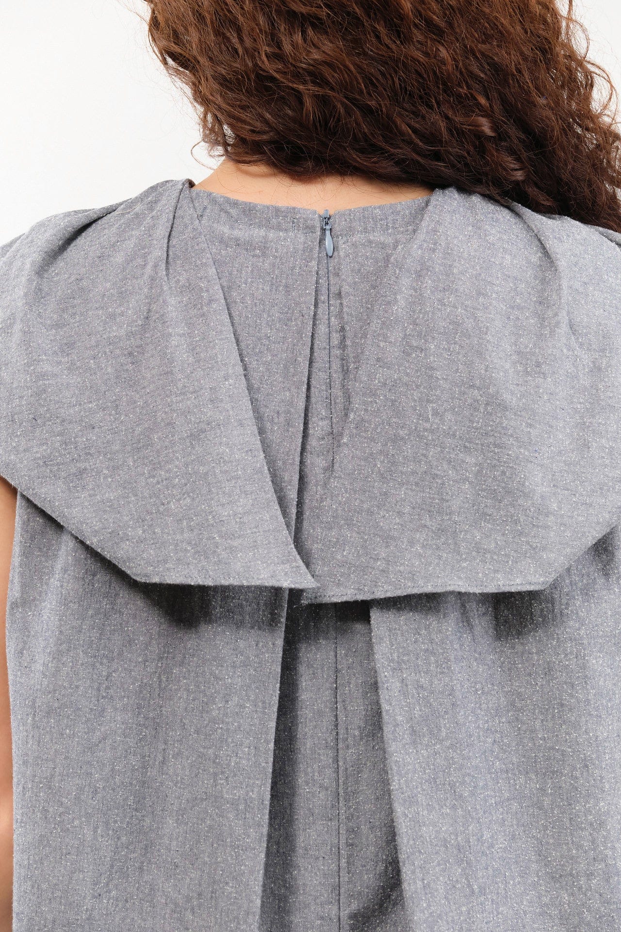 Atelier Delphine Apparel Womens Dresses Cacie Dress in Chambray