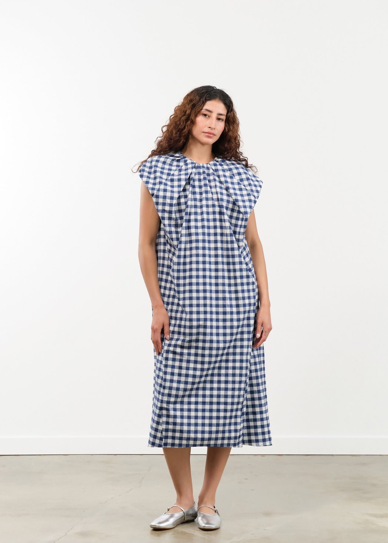 Atelier Delphine Apparel Womens Dresses Cacie Dress in Gingham Gingham / XSmall