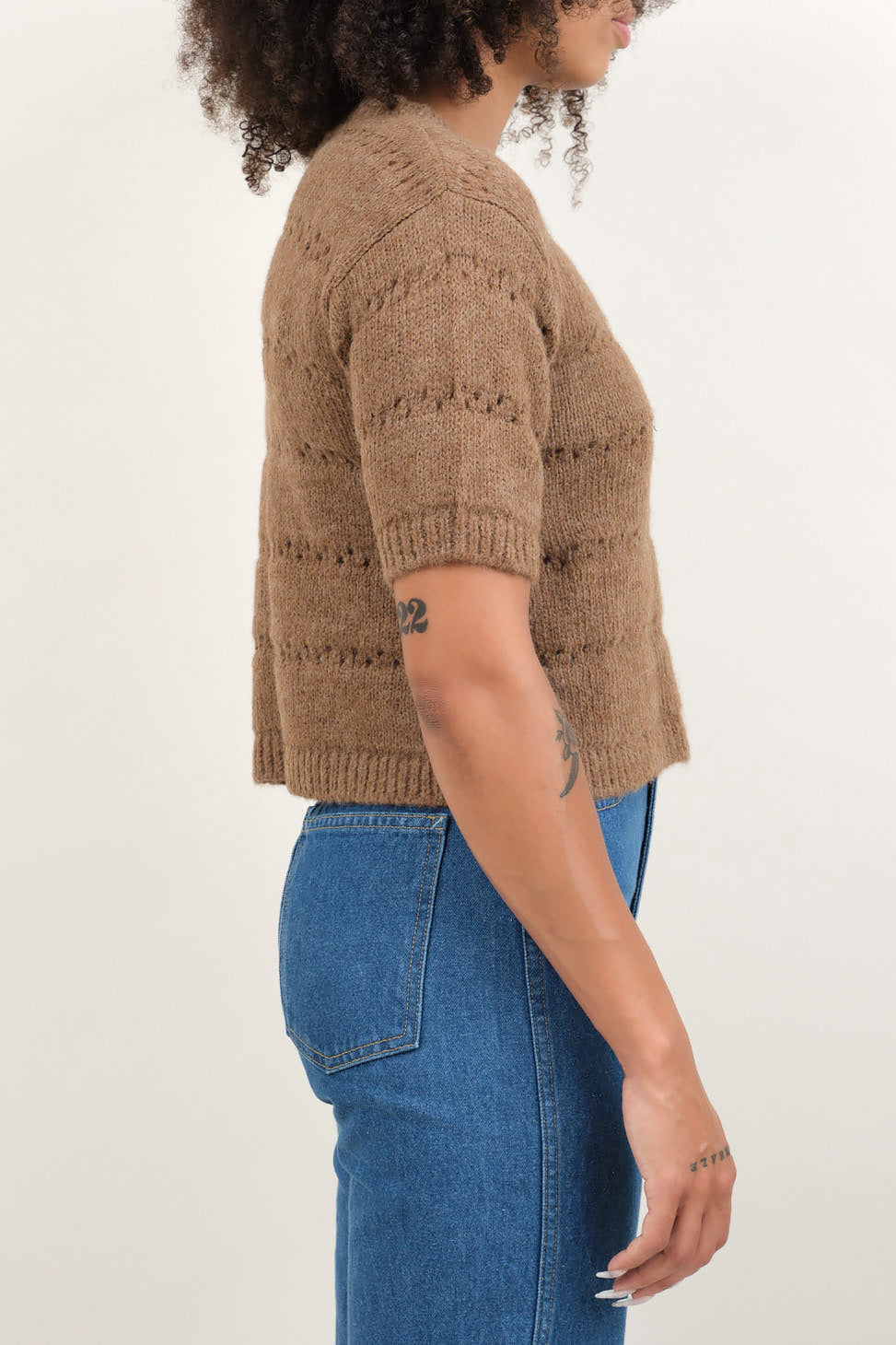 Side of Helena Sweater in Brown