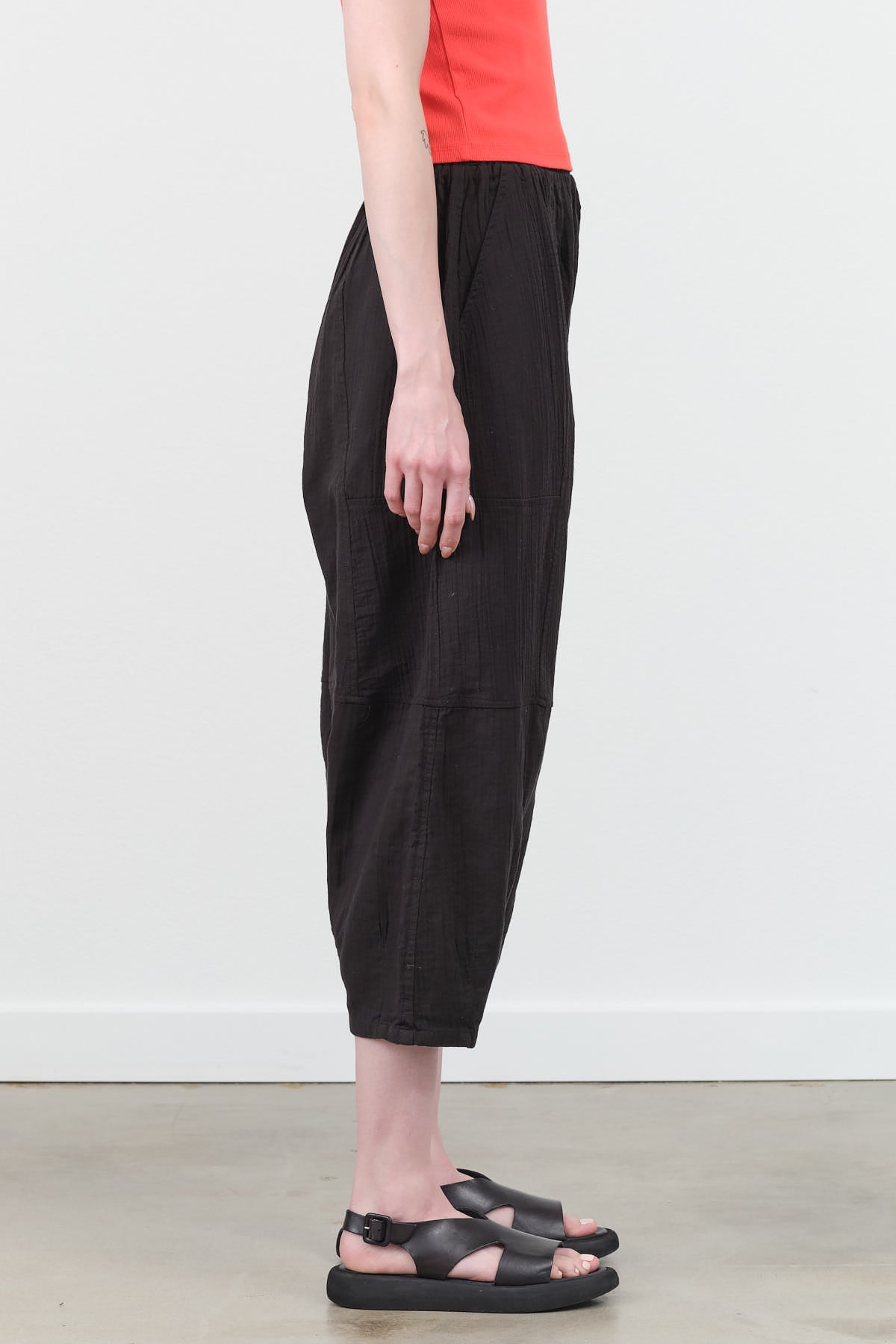 Atelier Delphine Black Kiko Drop Crotch Pant