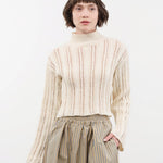 Atelier Delphine Apparel Womens Sweaters Lousanne Top in Cream
