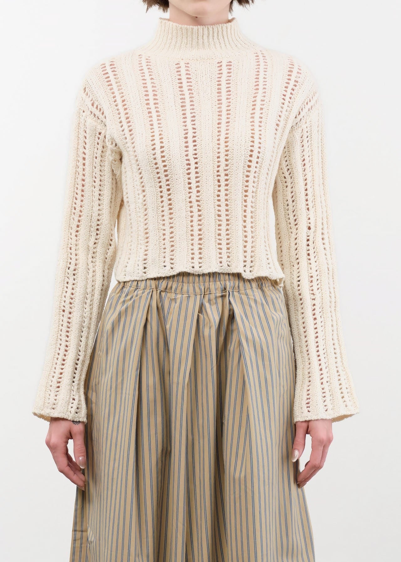 Atelier Delphine Apparel Womens Sweaters Lousanne Top in Cream