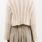 Atelier Delphine Apparel Womens Sweaters Lousanne Top in Cream