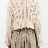 Atelier Delphine Apparel Womens Sweaters Lousanne Top in Cream