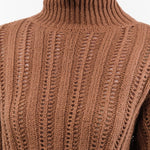 Atelier Delphine Apparel Womens Sweaters Lousanne Top in Wood