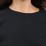 Black Raglan Tee by Atelier Delphine 