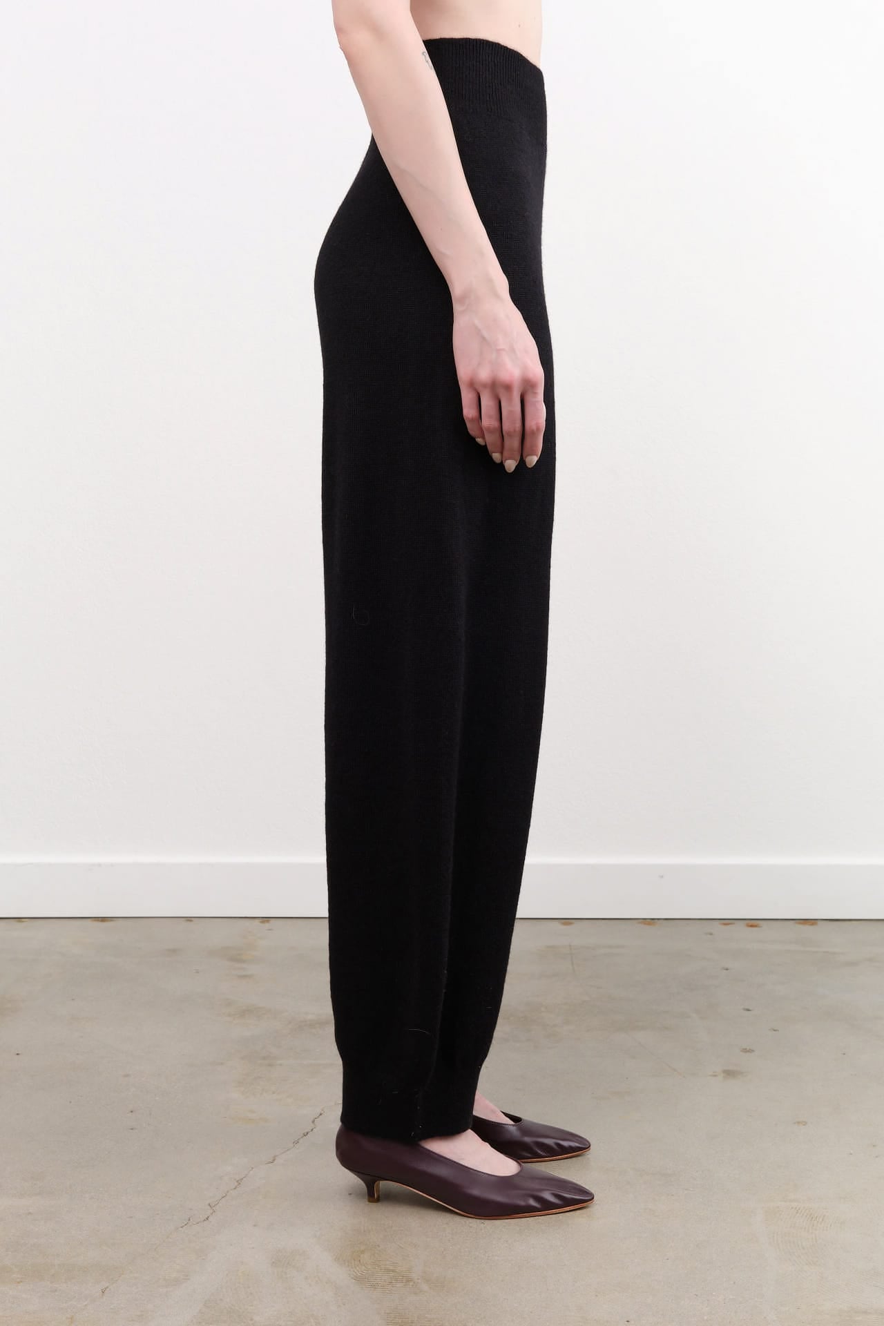 Atelier Delphine Apparel Womens Knit Pants Taylor Pant Alpaca in Black