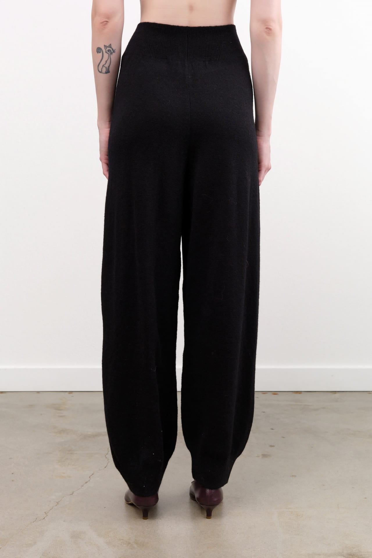 Atelier Delphine Apparel Womens Knit Pants Taylor Pant Alpaca in Black