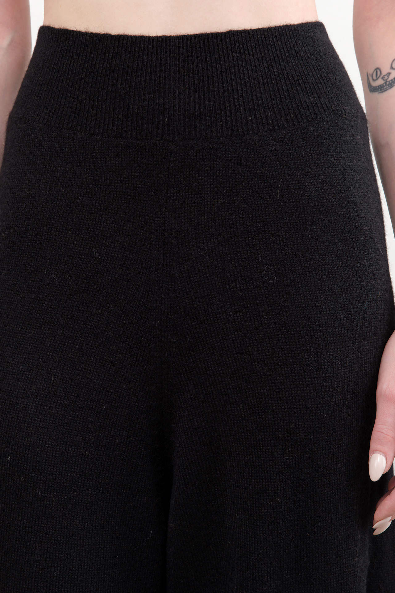 Atelier Delphine Apparel Womens Knit Pants Taylor Pant Alpaca in Black