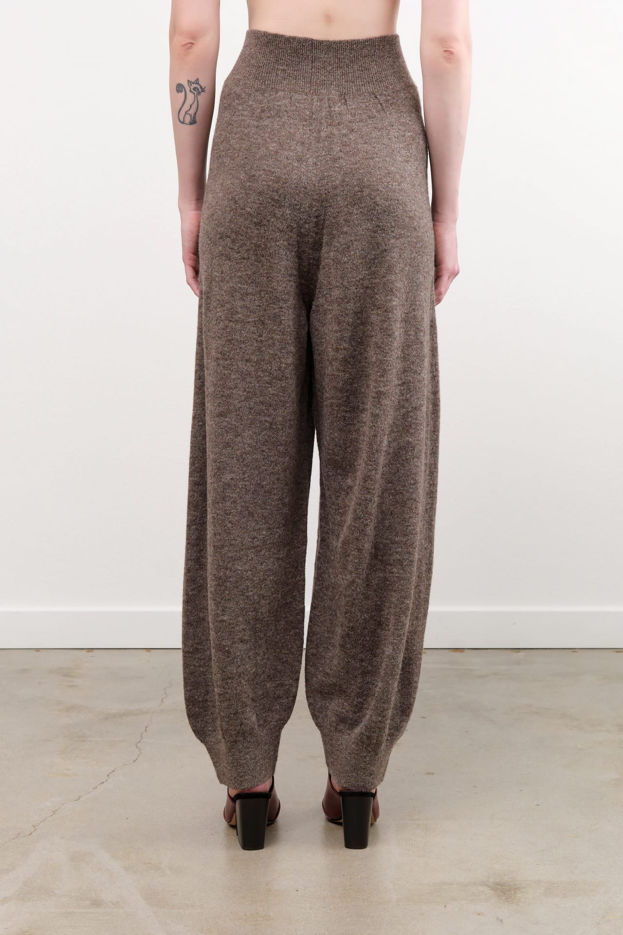 Atelier Delphine Apparel Womens Knit Pants Taylor Pant Alpaca in Mocha