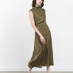 Atelier Delphine Twisted Dress in Hunter Green