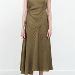 Twisted Dress by Atelier Delphine in Hunter Green