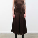 Atelier Delphine Apparel Womens Dresses Twisted Dress in Espresso
