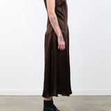 Atelier Delphine Apparel Womens Dresses Twisted Dress in Espresso