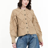 Atelier Delphine Valence Cardigan in Sand 