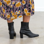 Black Praia Nappa Ankle Boot by ATP Atelier