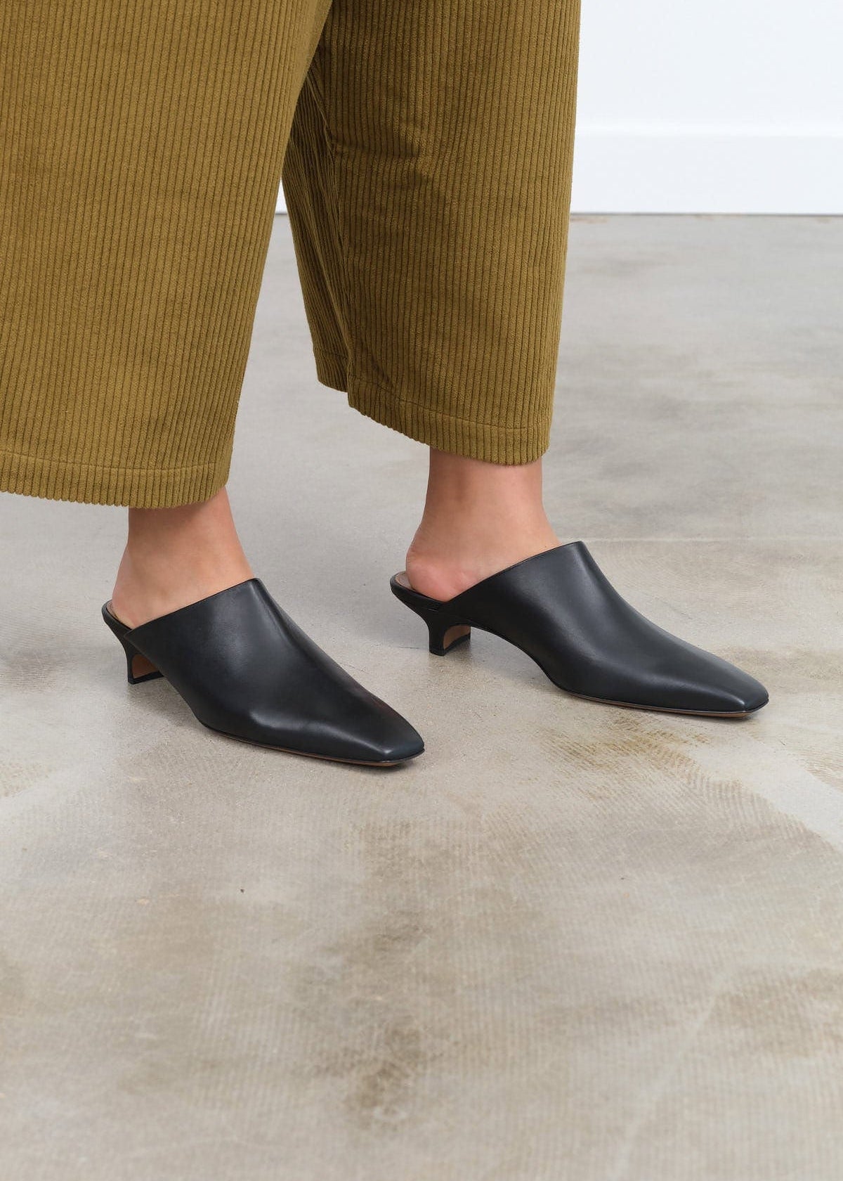 ATP ATELIER Accessories Womens Shoes Sepino Nappa Mule Black / 35