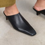 Black Sepino Nappa Mule by ATP Atelier