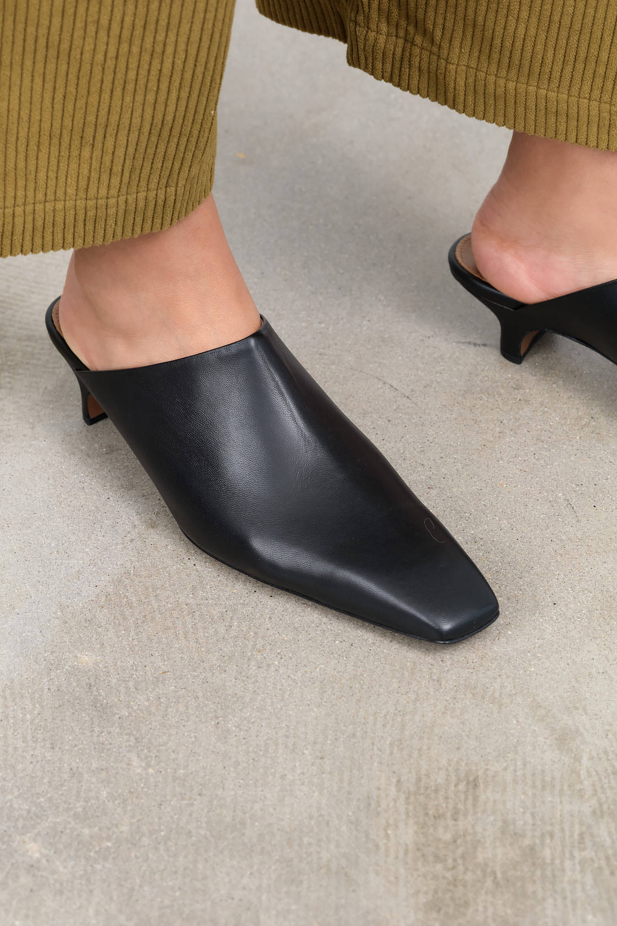 Black Sepino Nappa Mule by ATP Atelier